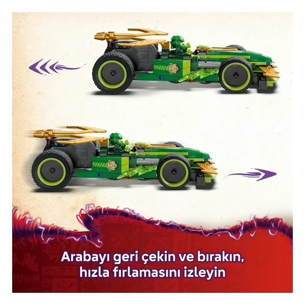 Lego 71828 Ninjago Lloyd'un Çek-Bırak Yarış Arabası - Görsel 6