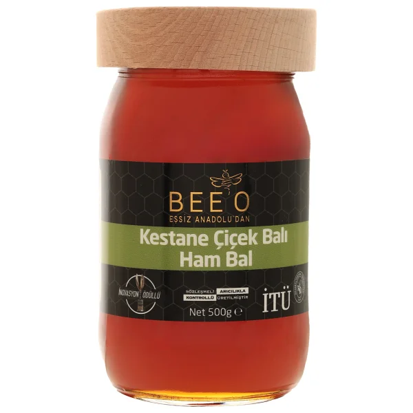 Bee'o 500 Gr Kestane Çiçek Ham Bal - Görsel 8