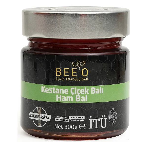 Bee'o Kestane Çiçek Balı 300 G Ham Bal Doğal Antioksidan İçeriği İle Zengin - 300 Gr - Görsel 5
