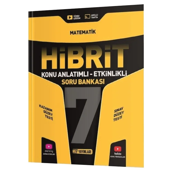 Hız Yayınları 7. Sınıf Hibrit Matematik Soru Bankası - Görsel 3