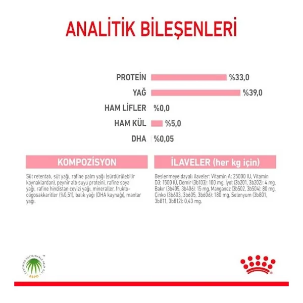 Royal Canin Babycat Milk 300 Gr Yavru Kedi Süt Tozu - Görsel 3