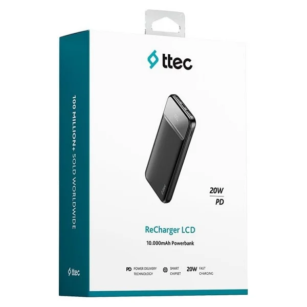 Ttec Recharger Lcd 2bb233s 10000 mAh Hızlı Şarj Powerbank - Görsel 5