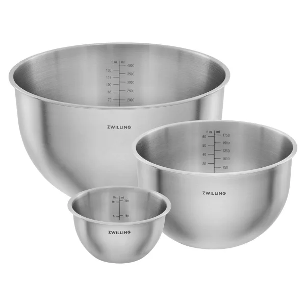 Zwilling Fresh & Save Bowls S/M/L Çelik Kase Seti - Görsel 2