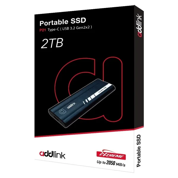 Addlink P21 Ad2tbp21b2k USB 3.2 2 TB Taşınabilir SSD - Görsel 2
