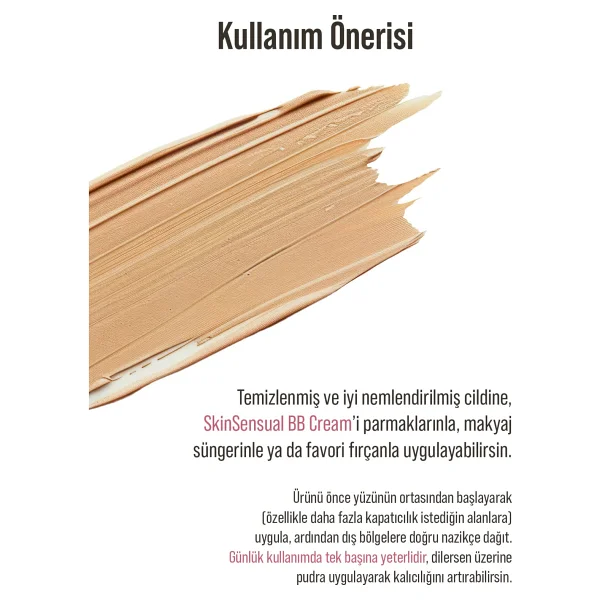Skin Sensual Bb Krem Dark 50ml Spf50 Pa++++ Leke Karşıtı, Aydınlık Cilt Görünümü Uva/Uvb Koruma - Görsel 6