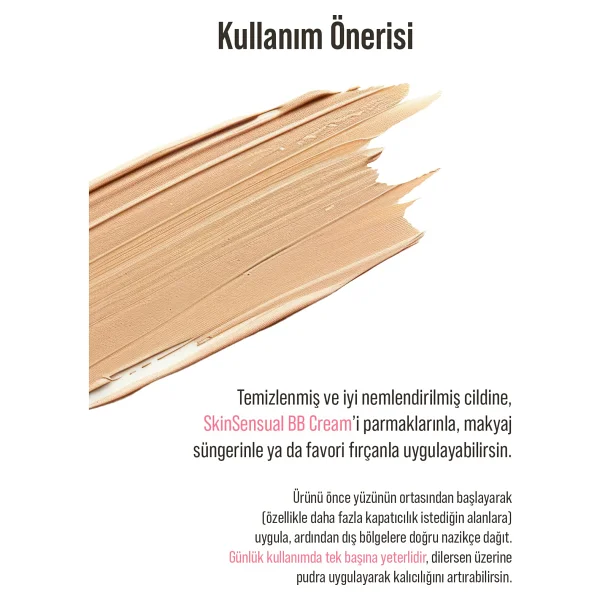 Skin Sensual Bb Krem Medium 50ml Spf50 Pa++++ Leke Karşıtı, Aydınlık Cilt Görünümü Uva/Uvb Koruma - Görsel 4