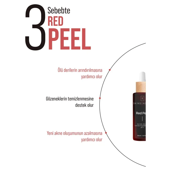 Skin Sensual Red Peel Canlandırıcı Ve Cilt Tonu Eşitleyici Kırmızı Peeling Serum 30 Ml - Görsel 4