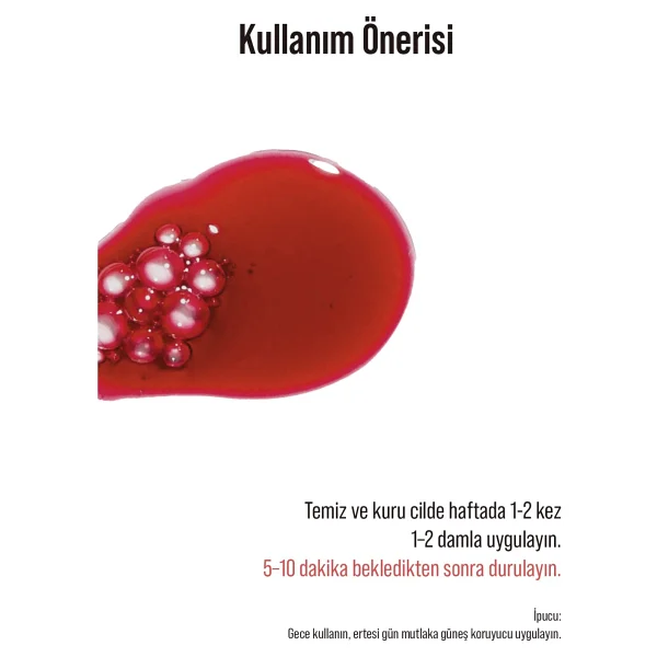 Skin Sensual Red Peel Canlandırıcı Ve Cilt Tonu Eşitleyici Kırmızı Peeling Serum 30 Ml - Görsel 6