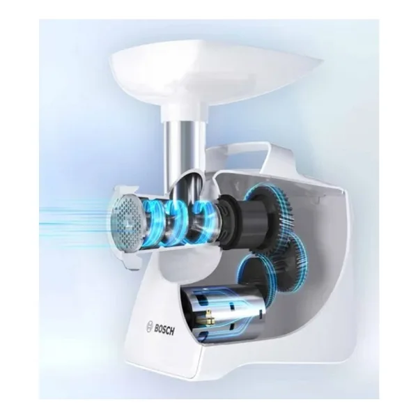 Bosch Et, Balık Veya Sebze Doğrayabilir Çok Fonksiyonlu 2000w Güç ,Çelik Dişli Sucuk Sosis Kıyma Makinesi - Gri - Görsel 6