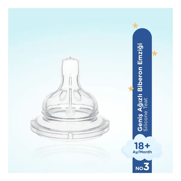 Wee Baby 822 No:3 18 Ay+ Yoğun Akış Silikon Biberon Emziği - Görsel 3