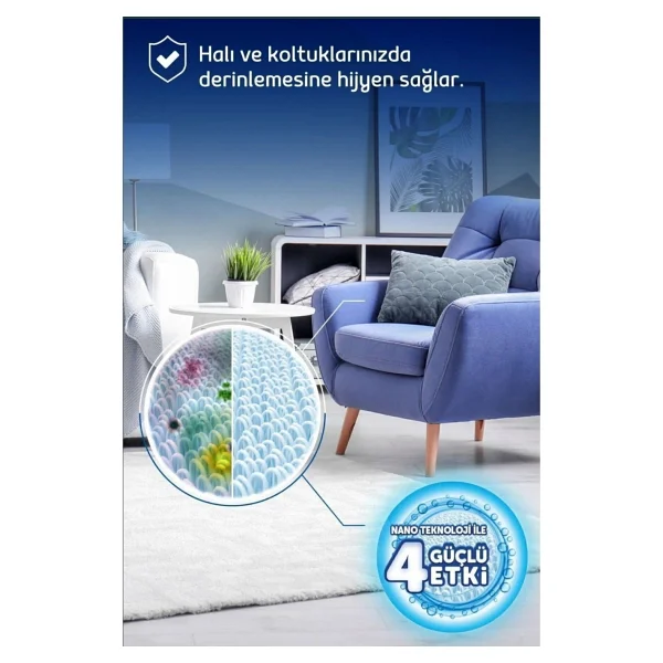 Fakir Turbo Başlıklı Yüksek Performanslı Halı Yıkama ve Süpürme Makinesi 1800W +Halı Şampuanı - Gri - Görsel 5
