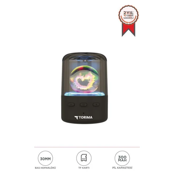 Torima D73 Kırmızı Bluetooth Hoparlör - Görsel 10