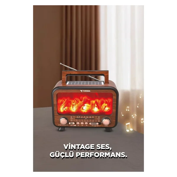 Torima D72 Bluetooth Nostaljik Radyo - Görsel 2