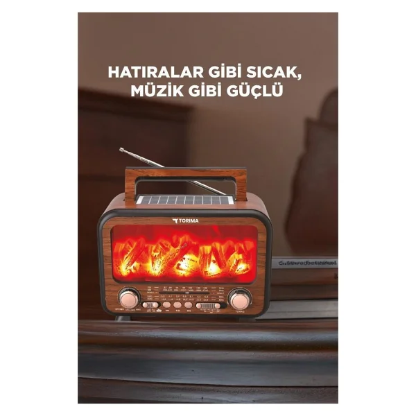 Torima D72 Bluetooth Nostaljik Radyo - Görsel 3