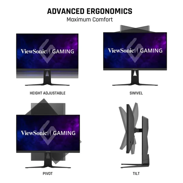 Viewsonic Xg275d1-4K 27" 0.5 Ms 4K 160 Hz - Full HD 320 Hz Pivot Ips Oyuncu Monitörü - Görsel 9