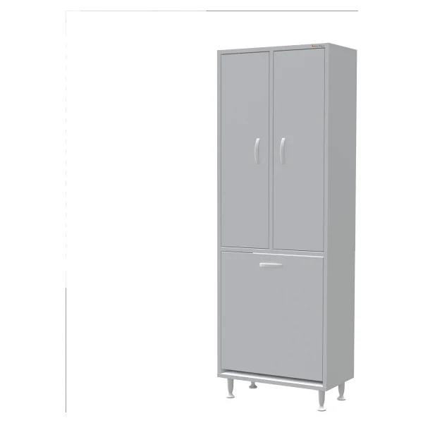 Modilayn ARD-133 Inci 2 Kapaklı Kirli Çamaşır Sepetli Banyo Dolabı Muftak Dolabı Çok Amaçlı Dolap - Görsel 8