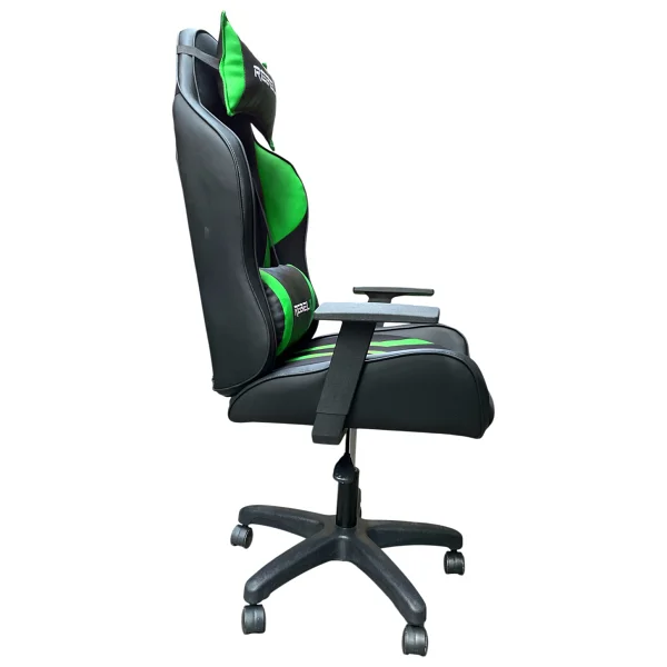 Rebelx Oyuncu Koltuğu Basic Yeşil Renk Kumaş Kaplama Sabit Kolçaklı Ergonomik Tasarım - Görsel 4