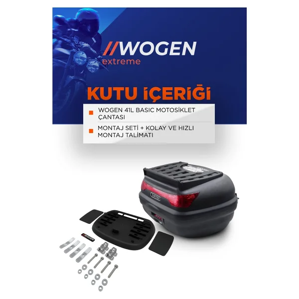 Wogen Wg41 Basic Arka Çanta 41 Litre (Siyah) + Karbon Dizlik Hedi - Görsel 5