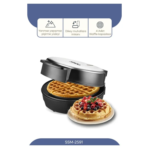 Sinbo Ssm-2591 Waffle Makinesi - Görsel 4