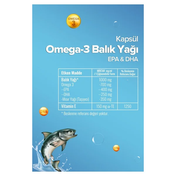 Zühre Ana Omega 3 1300 Mg 200 Kapsül - Görsel 5