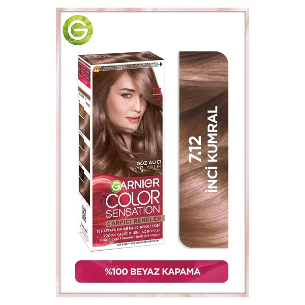 Garnier Çarpıcı Renkler 7.12 İnci Kumral Saç Boyası - Görsel 3