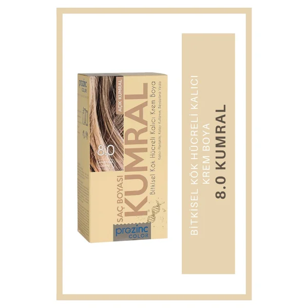 Prozinc Color 8.0 Açık Kumral Bitkisel Saç Boyası - Görsel 3