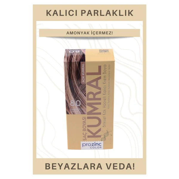 Prozinc Color 8.0 Açık Kumral Bitkisel Saç Boyası - Görsel 5