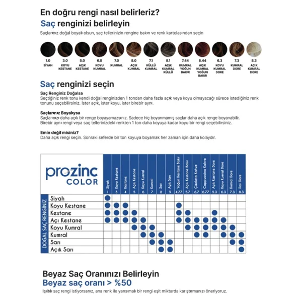 Prozinc Color 8.0 Açık Kumral Bitkisel Saç Boyası - Görsel 6