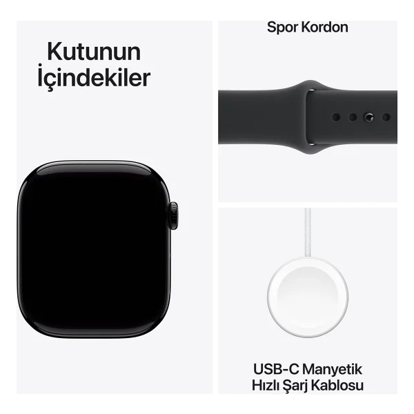 Apple Watch Series 11 GPS + Cellular 46mm Alüminyum Kasa Ve Spor Kordon Akıllı Saat - Görsel 8