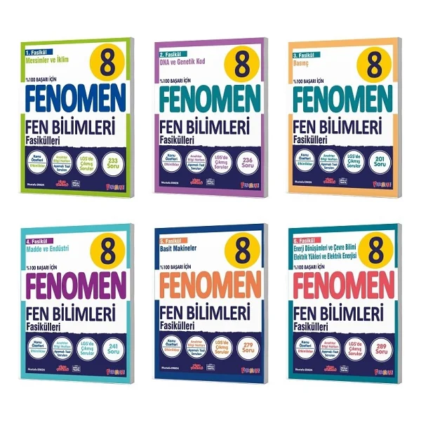 Fenomen Okul Yayınları 8. Sınıf Fen Bilimleri 6'lı Fasikül Set - Görsel 3