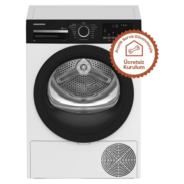 Grundig Gpdh 11854 11 Kg Çamaşır Kurutma Makinesi - Görsel 6