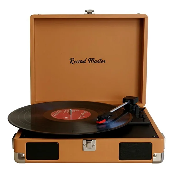 Record Master Rm-311 Kahverengi Çantalı Retro Pikap - Görsel 3