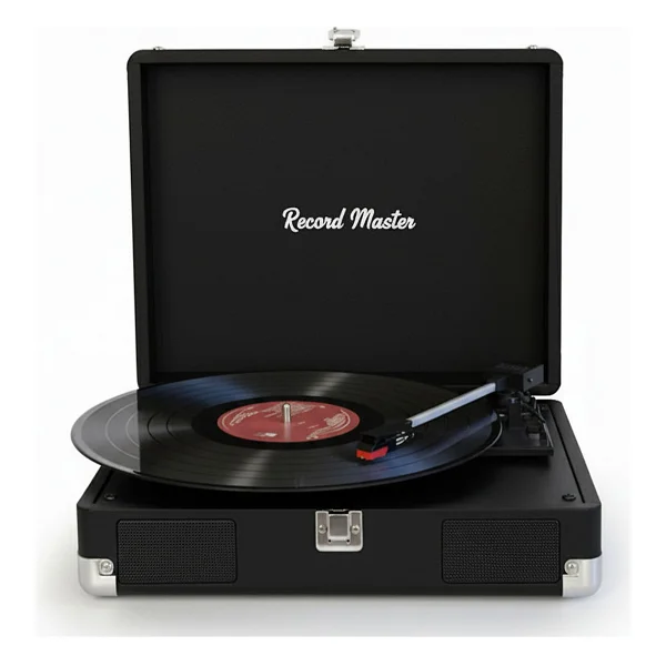 Record Master Rm-311 Siyah Çantalı Retro Pikap - Görsel 3
