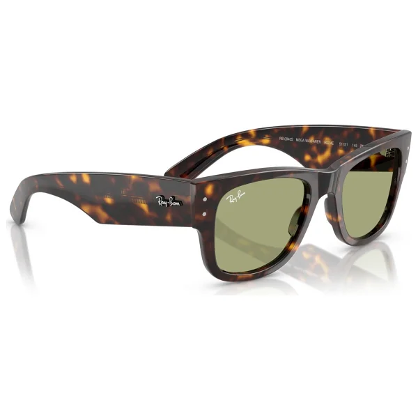 Ray-Ban Mega Wayfarer 0840s 902/4e Havana-Green Güneş Gözlüğü - Görsel 4