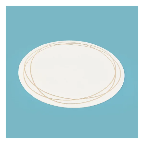Evidea Kitchen Yuvarlak Deri Supla - Beyaz / Krem - 38 Cm - Görsel 3