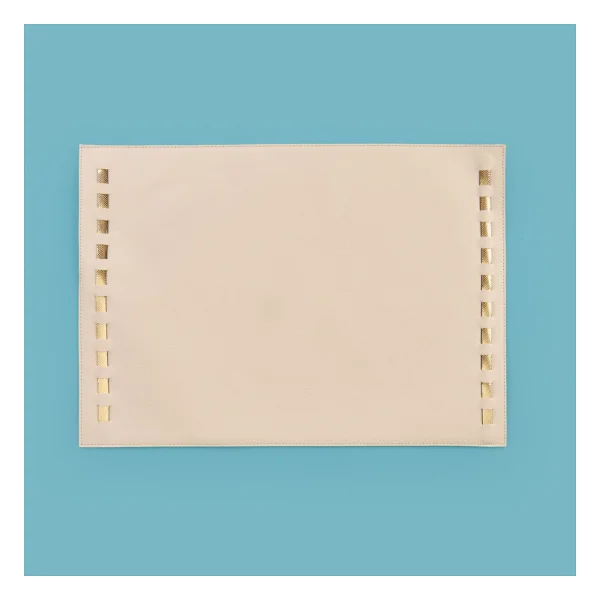 Evidea Kitchen Deri Amerikan Servis - Bej - 32x44 Cm - 32 X 44 Cm - Görsel 5