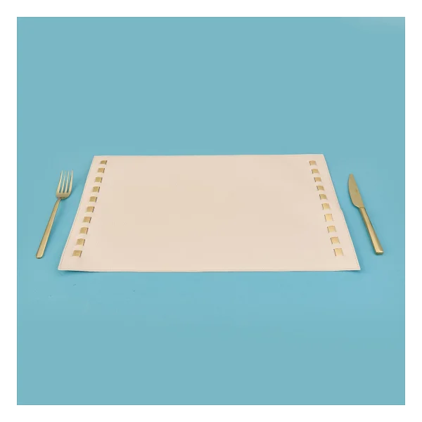 Evidea Kitchen Deri Amerikan Servis - Bej - 32x44 Cm - 32 X 44 Cm - Görsel 2
