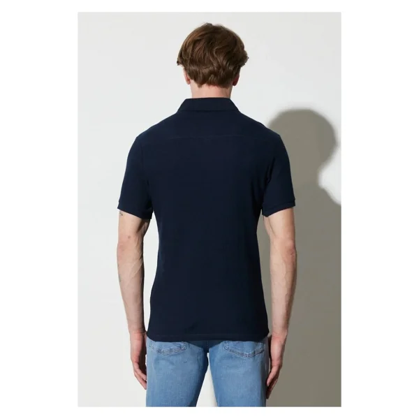 Wrangler Regular Fit Normal Kesim %100 Pamuk Polo Yaka Haki Tişört - Lacivert - Görsel 7