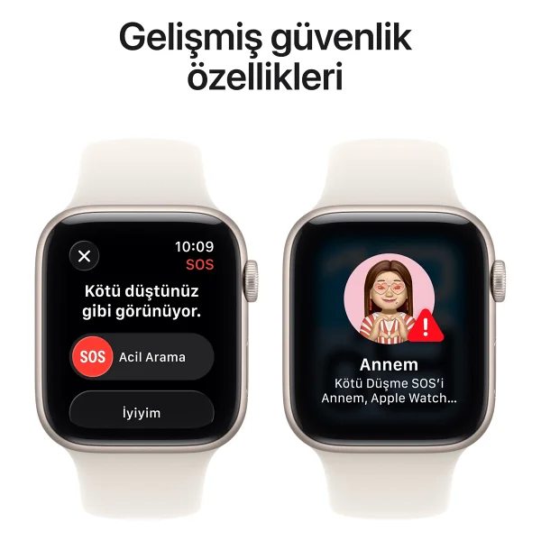 Apple Watch Se 3 GPS 40mm Alüminyum Kasa Ve Spor Kordon Akıllı Saat - Görsel 7