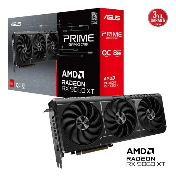 Asus RX 9060 Xt Prime Oc Edition Prıme-Rx9060xt-O8g 128 Bit Gddr6 8 GB Ekran Kartı - Görsel 7