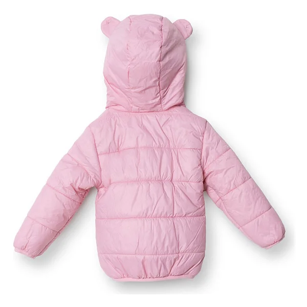 Hellobaby Kız Bebek Mont Fermuarlı Uzun Kol - Pembe - 2 - 3 Yaş - Görsel 2