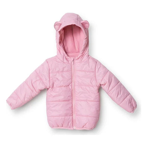 Hellobaby Kız Bebek Mont Fermuarlı Uzun Kol - Pembe - 1 - 2 Yaş - Görsel 4