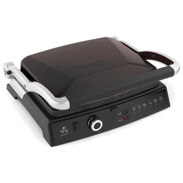 King K 462 Grillmaster Siyah 2000 W Granit Tost Makinesi - Görsel 2