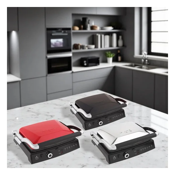 King K 462 Grillmaster Siyah 2000 W Granit Tost Makinesi - Görsel 4