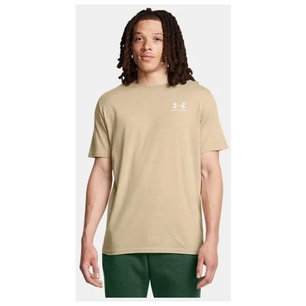 Under Armour Sportstyle Left Chest 1326799 Kısa Kollu Bisiklet Yaka Erkek Tişört - Görsel 5