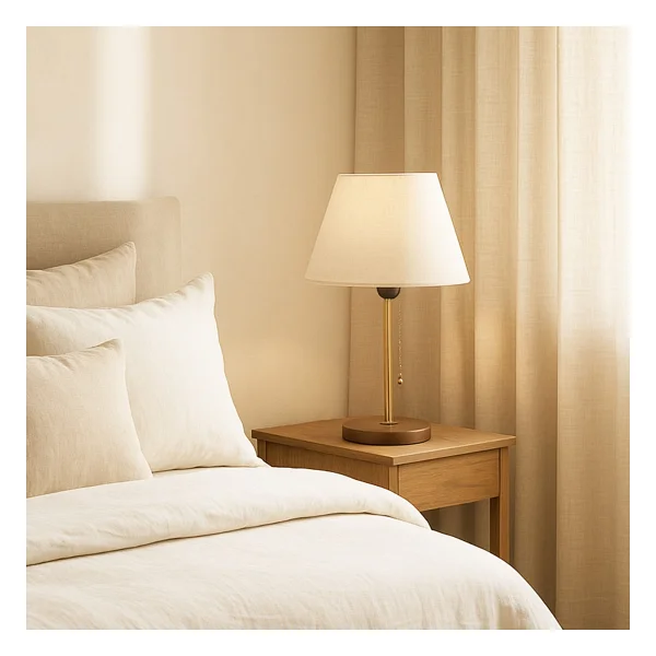 Homing Ayd-2797 Sera Krem Kumaş Başlıklı Abajur - Görsel 5