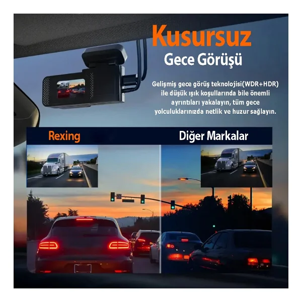 Rexing C2 Ön Ve Arka Araç Kamerası Seti - Görsel 4