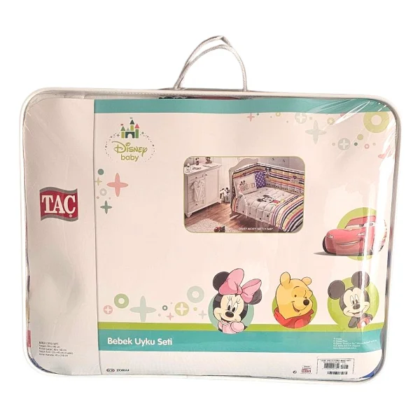 Taç Disney Mickey Skecth Baby Bebek Uyku Seti - Görsel 3