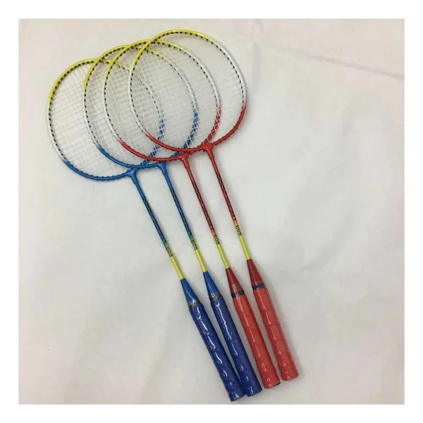 Brother Toys 2 Adet Badminton Raketi Ve Çantası + Badminton Topu Deluxe Yüksek Kalite Set Kırmızı Ve Mavi Renk - Görsel 3