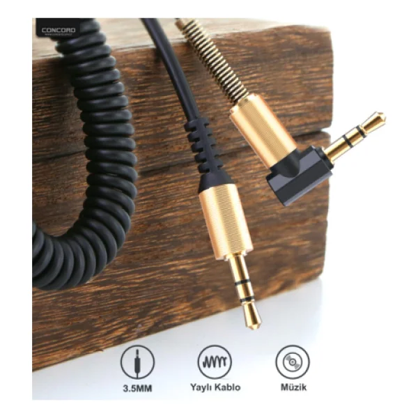 Concord C-807 L Tipi 1.8 M 3.5 Mm Aux Ses Kablosu - Görsel 6